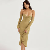 Naomi Halter Midi Dress